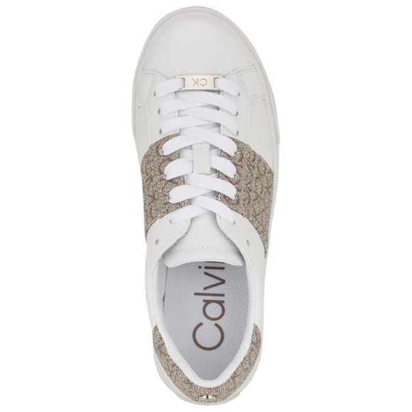 CALVIN KLEIN • Gwena Logo Sneakers Shoes - Picture 2 of 6